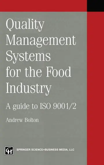 Cover of Quality Management Systems for the Food Industry
