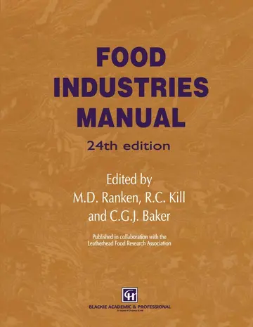 Cover of Food Industries Manual
