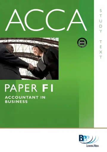 Cover of ACCA - F1 Accountant in Business