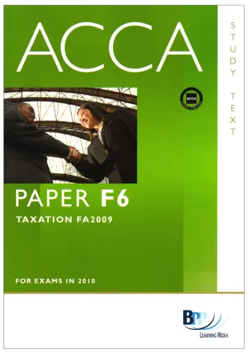 Cover of ACCA - F6 Tax (FA2009)