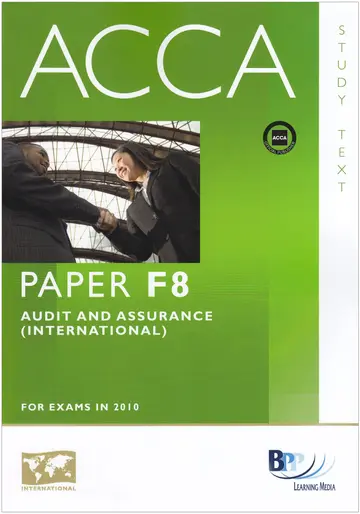 Cover of ACCA - F8 Audit and Assurance (INT)