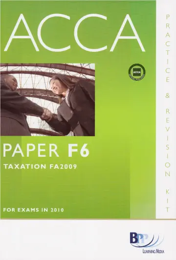 Cover of ACCA - F6 Tax FA2009