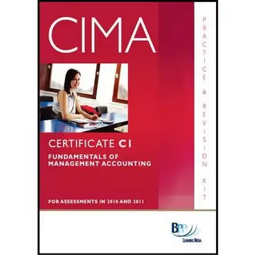 Cover of CIMA - C01 Fundamentals of Management Accounting
