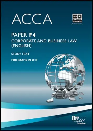 Cover of ACCA - F4 Corporate and Business Law