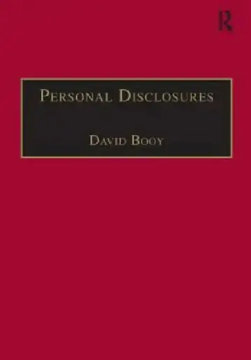 Cover of Personal Disclosures