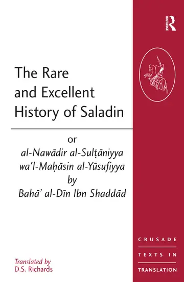 Cover of The Rare and Excellent History of Saladin