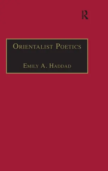 Cover of Orientalist Poetics