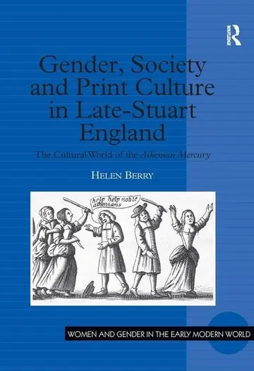 Cover of Gender, Society and Print Culture in Late Stuart England
