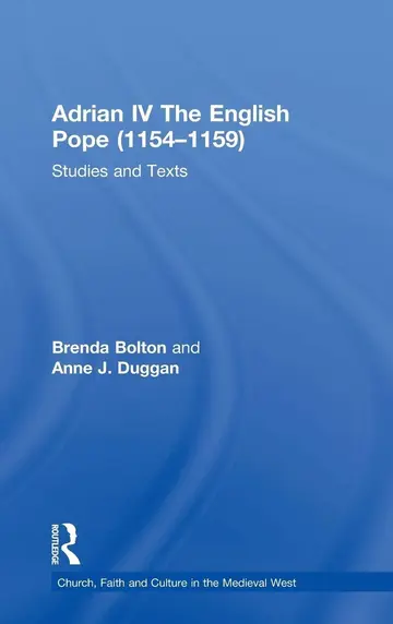 Cover of Adrian IV the English Pope 1154-1159