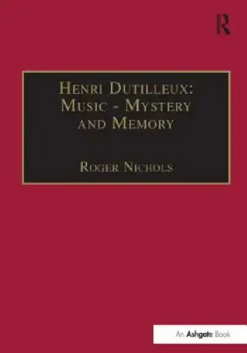 Cover of Henri Dutilleux