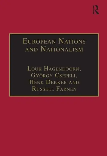 Cover of European Nations and Nationalism