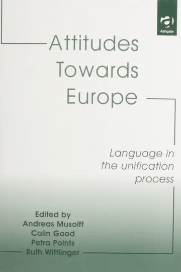 Cover of Attitudes Towards Europe