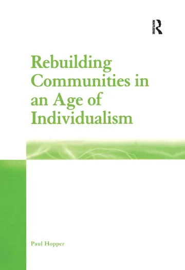 Cover of Rebuilding Communities in an Age of Individualism