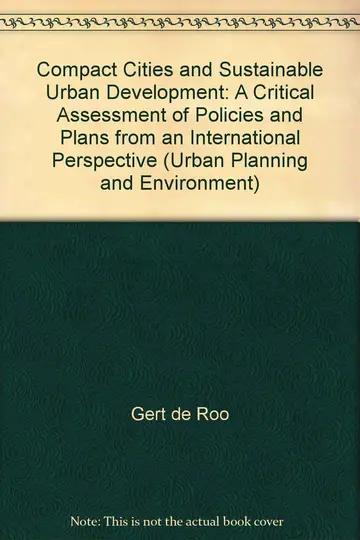 Cover of Compact Cities and Sustainable Urban Development