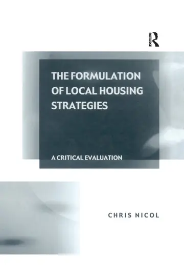 Cover of The Formulation of Local Housing Strategies