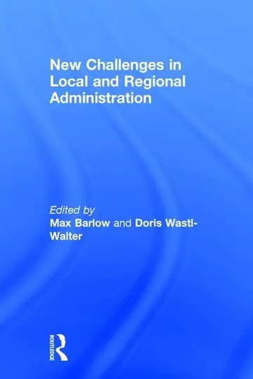 Cover of New Challenges in Local and Regional Administration