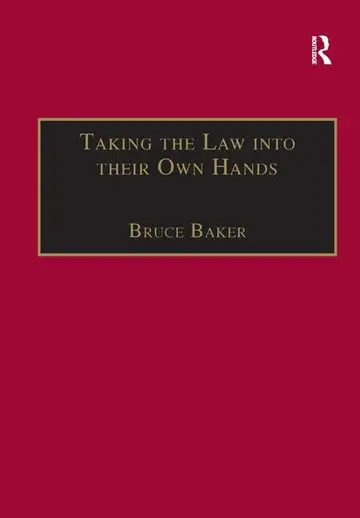 Cover of Taking the Law into Their Own Hands