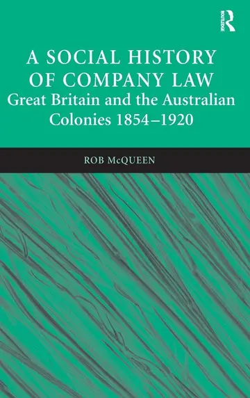 Cover of A Social History of Company Law