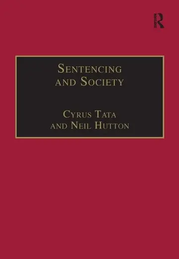 Cover of Sentencing and Society