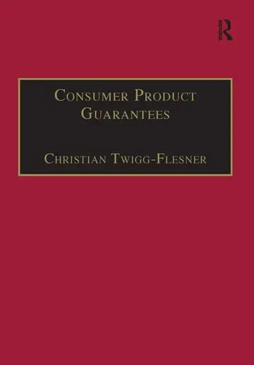 Cover of Consumer Product Guarantees