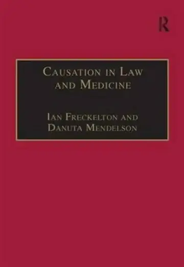 Cover of Causation in Law and Medicine