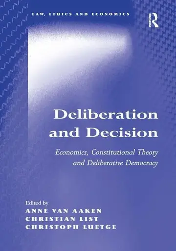 Cover of Deliberation and Decision
