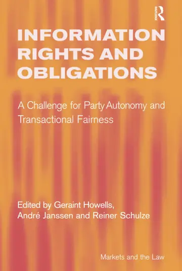 Cover of Information Rights and Obligations