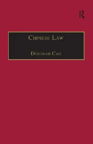 Cover of Chinese Law