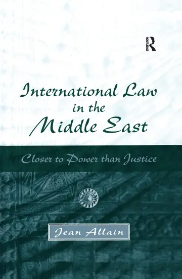 Cover of International Law in the Middle East