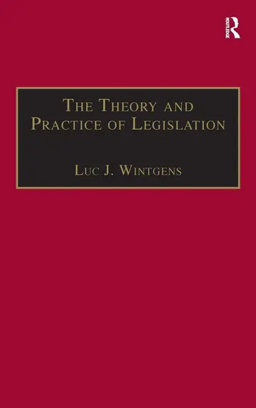Cover of The Theory and Practice of Legislation