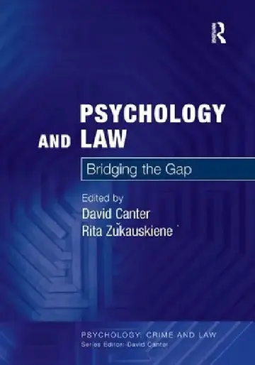 Cover of Psychology and Law