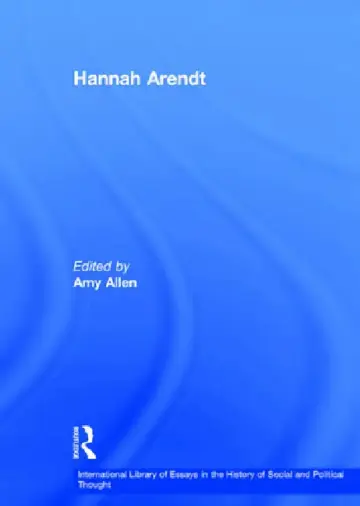 Cover of Hannah Arendt