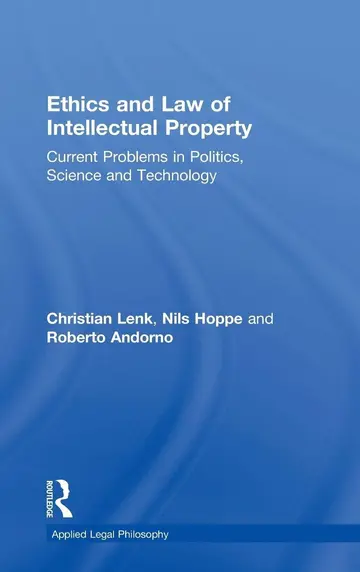 Cover of Ethics and Law of Intellectual Property