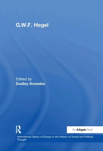 Cover of G. W. F. Hegel
