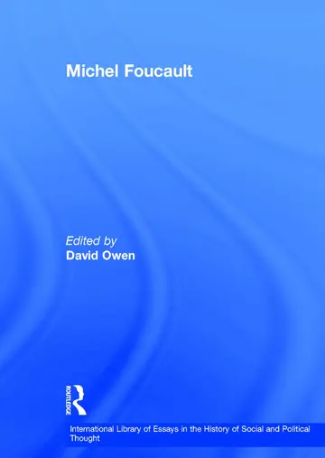 Cover of Michel Foucault