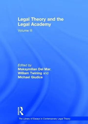 Cover of Legal Theory and the Legal Academy (3)