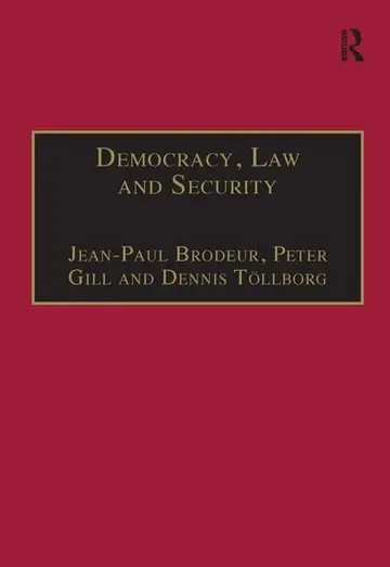 Cover of Democracy, Law and Security