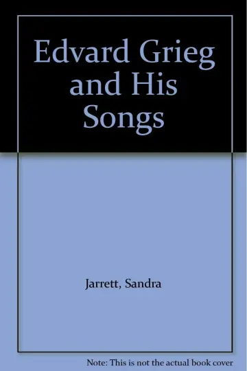 Cover of Edvard Grieg and His Songs