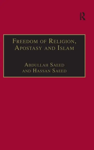 Cover of Freedom of Religion, Apostasy and Islam