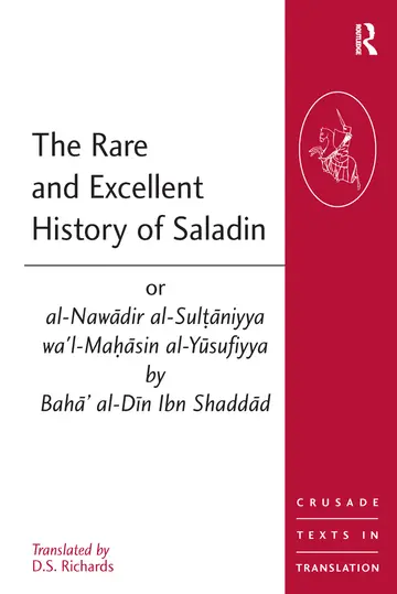 Cover of The Rare and Excellent History of Saladin
