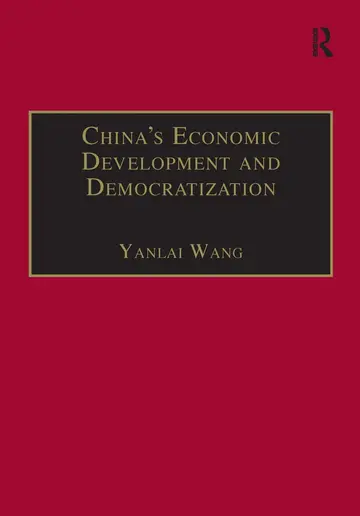 Cover of China's Economic Development and Democratization