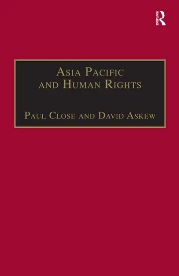 Cover of Asia Pacific and Human Rights