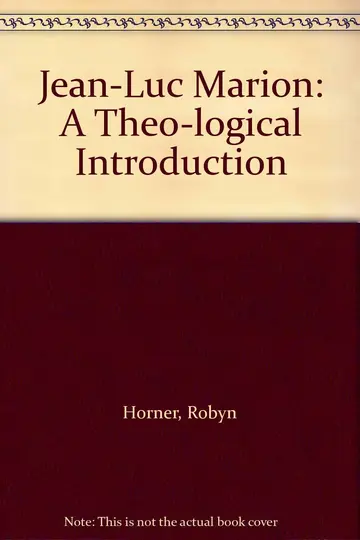 Cover of Jean-Luc Marion