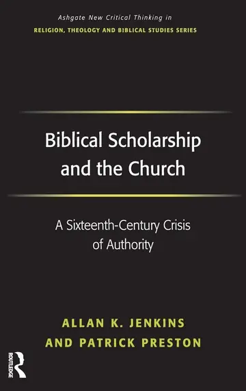 Cover of Biblical Scholarship and the Church