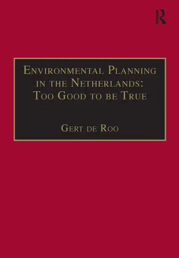 Cover of Environmental Planning in the Netherlands