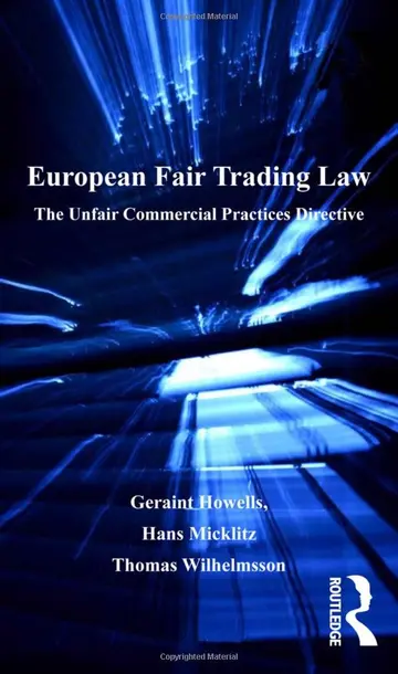 Cover of European Fair Trading Law