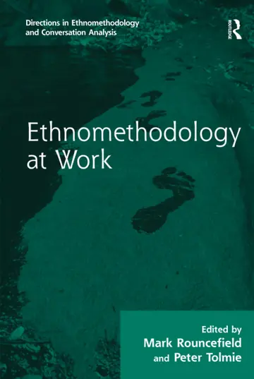 Cover of Ethnomethodology at Work