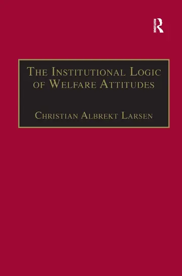 Cover of The Institutional Logic of Welfare Attitudes