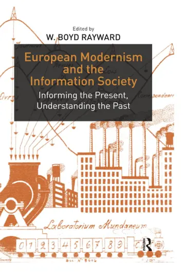 Cover of European Modernism and the Information Society