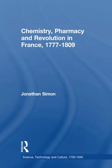 Cover of Chemistry, Pharmacy and Revolution in France, 1777-1809